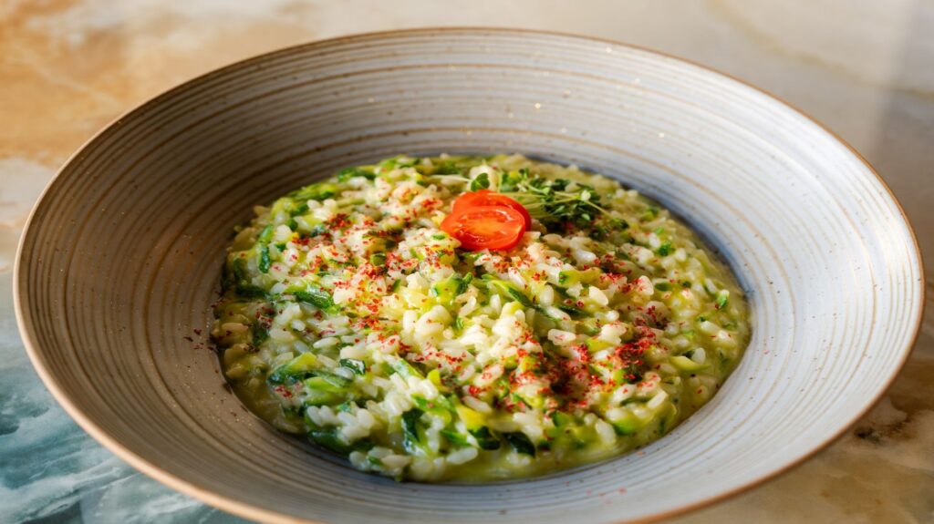 Zucchini risotto