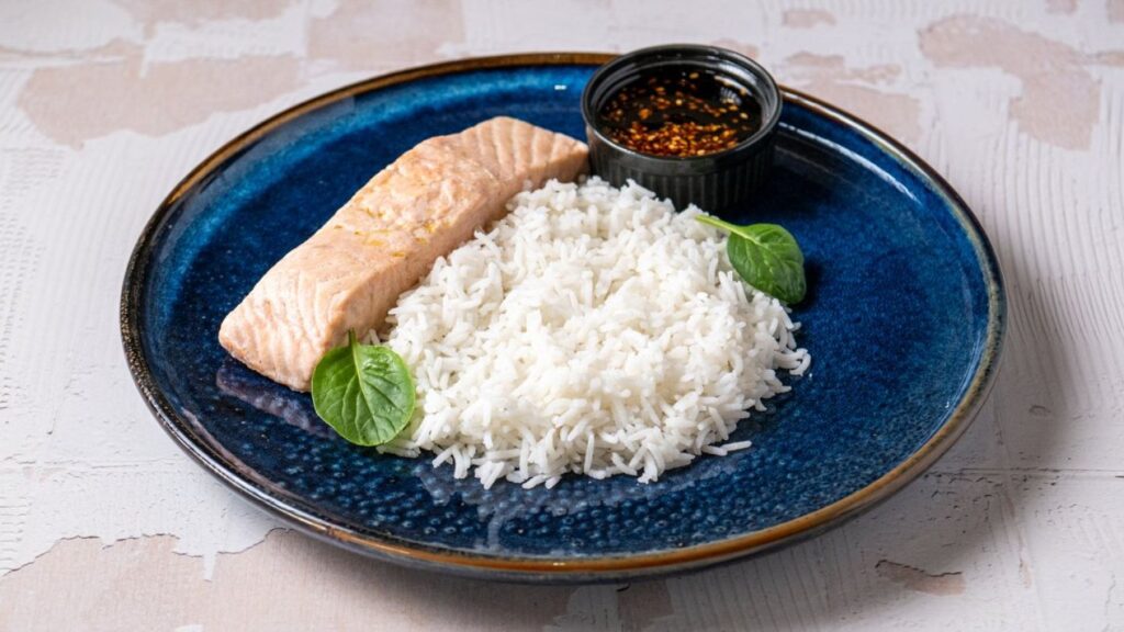 Steamed Salmon Steak