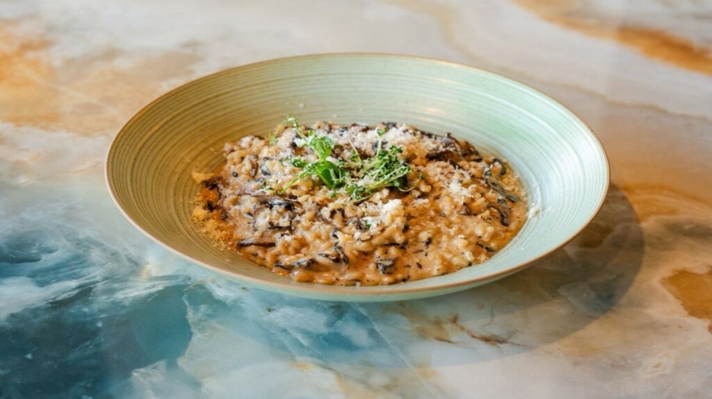 Wild mushroom risotto
