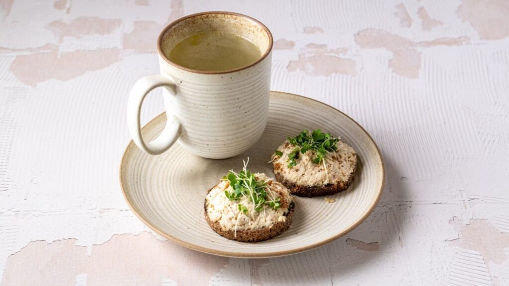 Chicken Broth with Chicken Breast Tapas