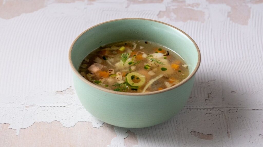 Fish Soup with Salmon, Cod and Vegetables