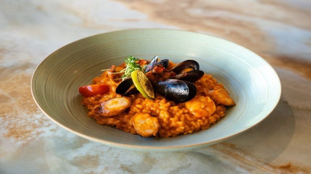 Seafood risotto
