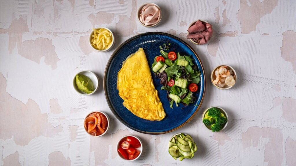 Three Egg Omelette with Choice of Toppings