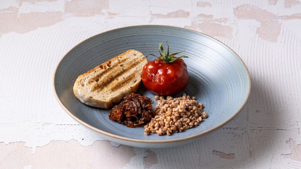 Chicken Liver Pate Not Tomato with Onion Confit